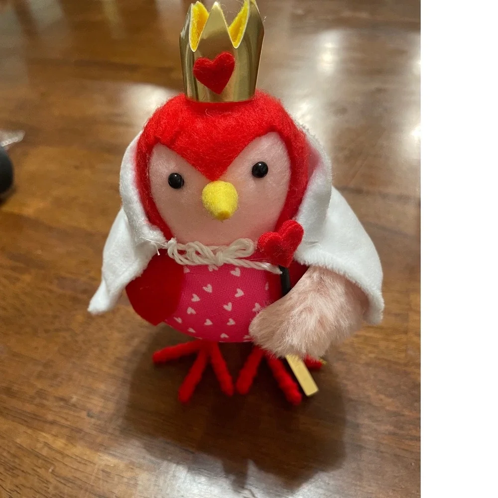 Target Valentine's Day Featherly Friends Bird King 2024 Red Heart Crown Cape
